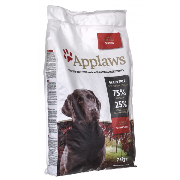 Applaws DOG Kurczak - karma dla psów dużych ras z wysoką zawartością mięsa | 7,5kg, DLZAPWKSK0003
