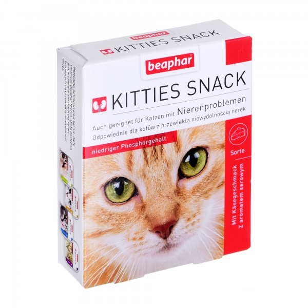 Beaphar Kitties Snack- wrażliwe nerki dla kota 75szt., DLZBEPKSK0002