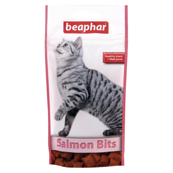 Beaphar Salomon Bits przysmak o smaku łososia dla kotów 35g, DLZBEPKSK0003