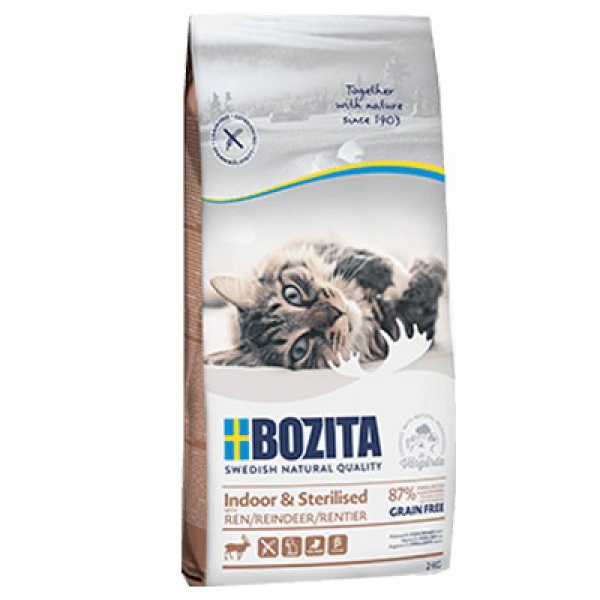 Bozita Indoor & Sterilised Grain free Reindeer - sucha karma dla kotów wysterylizowanych | 400g, DLZBZTKSK0010