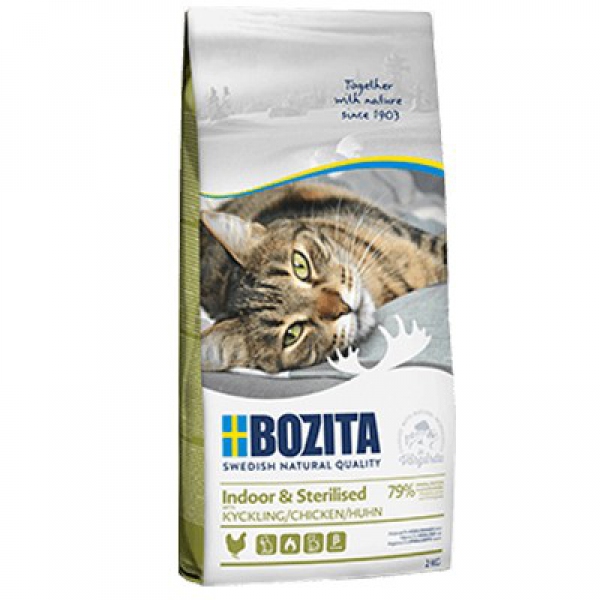 Bozita Indoor & Sterilised Chicken - sucha karma dla kotów wysterylizowanych | 2kg, DLZBZTKSK0026