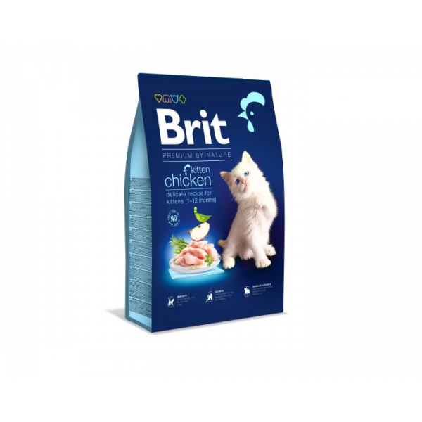 Brit  Dry Premium | Kitten z kurczakiem 0,3kg, DLZRITKSK0053