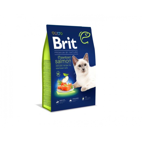 Brit  Dry Premium | Sterilized z łososiem 0,3kg, DLZRITKSK0069