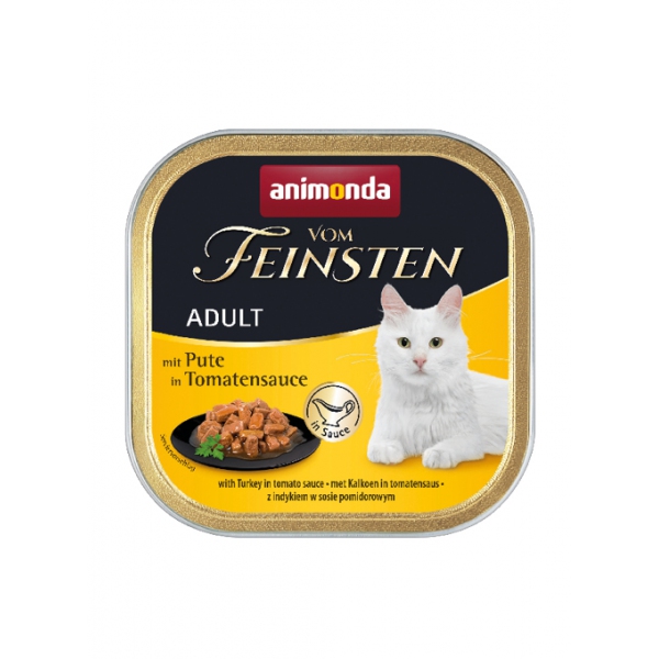 Animonda Vom Feinsten Classic Cat smak indyk w sosie pomidorowym 100g, DLZANMKMK0021