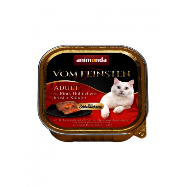 Animonda Vom Feinsten Classic Cat | wołowina, pierś z kurczaka w ziołach | 100g, DLZANMKMK0024
