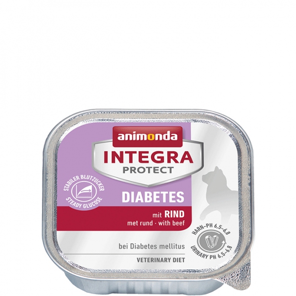 Animonda INTEGRA PROTECT Diabetes | wołowina | tacka| 100g, DLZANMKMK0026
