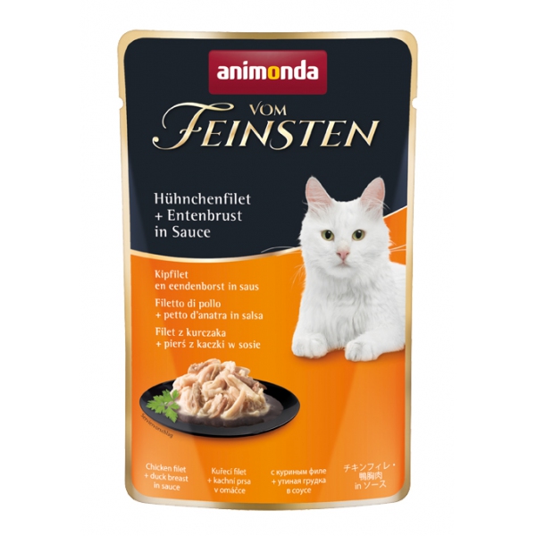Animonda Vom Feinsten Classic Cat filet z kurczaka + pierś z kaczki w sosie saszetka 50g, DLZANMKMK0051