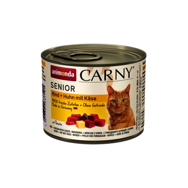 Animonda CARNY Cat  Senior | wołowina, kurczak, ser | 200g, DLZANMKMK0079
