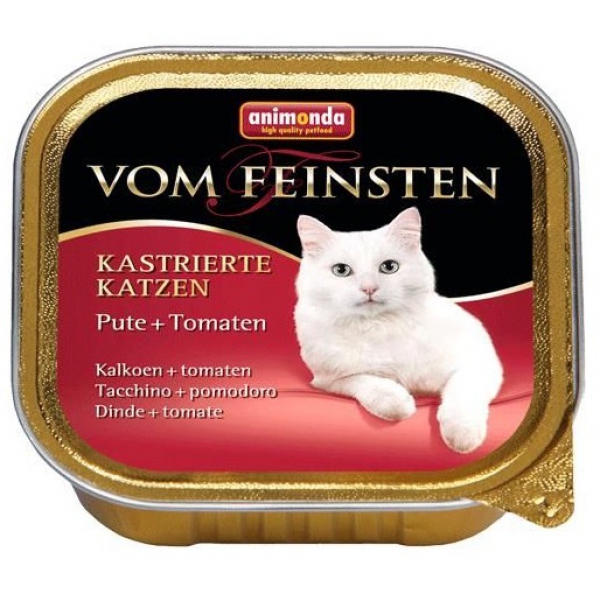 Animonda Vom Feinsten Kastrierte Katzen indyk z pomidorami tacka 100g, DLZANMKMK0195