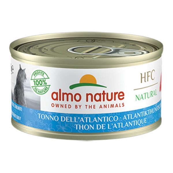 Almo Nature HFC Natural Cat z tuńczykiem atlantyckim 70g, DLZATUKMK0063