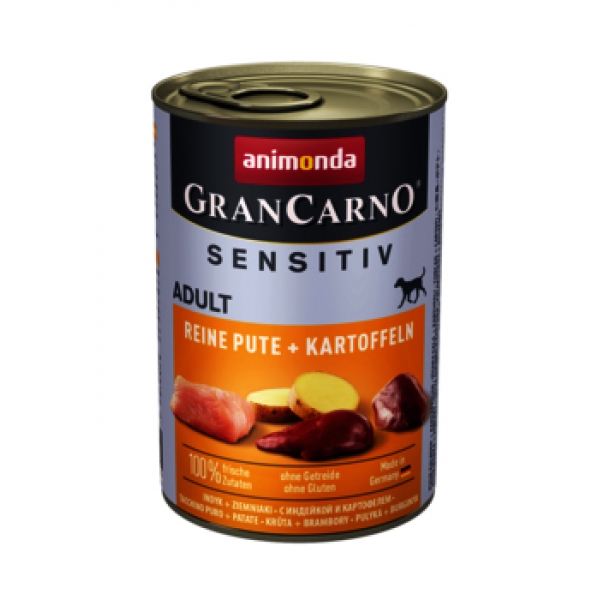 Animonda Grancarno Sensitiv | indyk z ziemniakami | puszka | 400g, DLZANMKSP0005