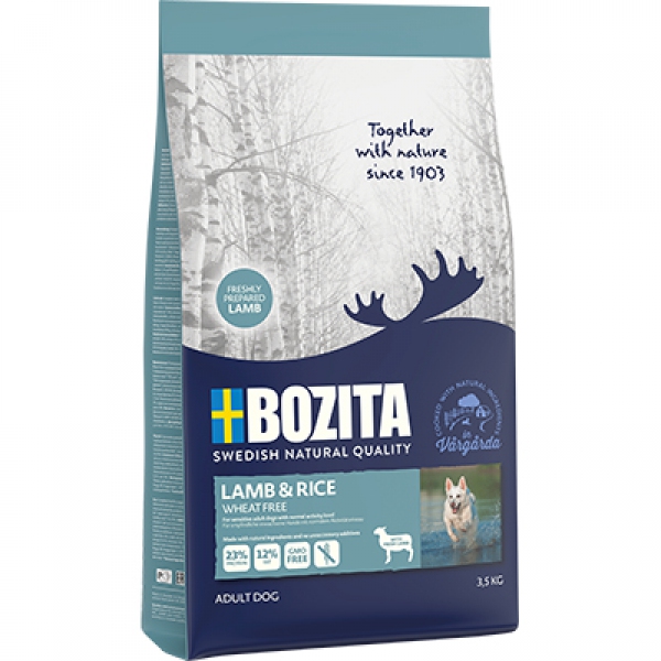 Bozita Lamb & Rice Wheat Free 3,5kg, DLZBZTKSP0028