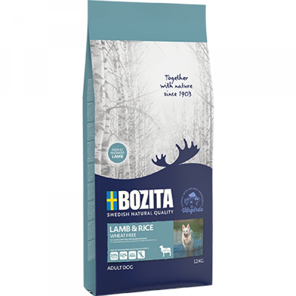 Bozita Lamb & Rice Wheat Free 12kg, DLZBZTKSP0029