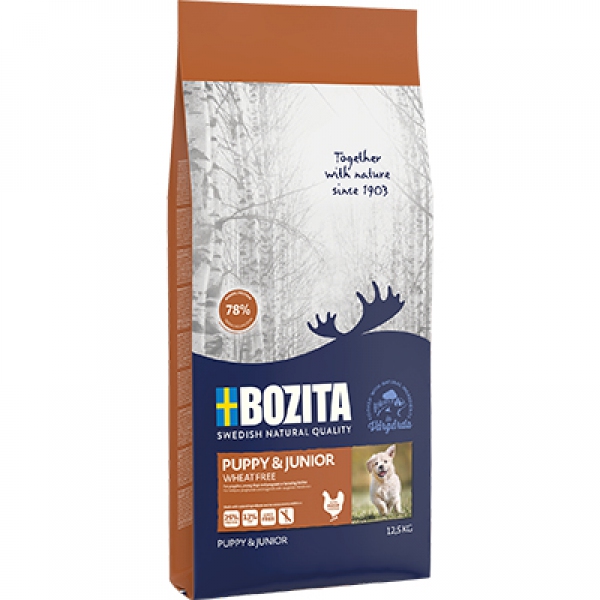 Bozita Puppy & Junior Wheat Free 12,5kg, DLZBZTKSP0031