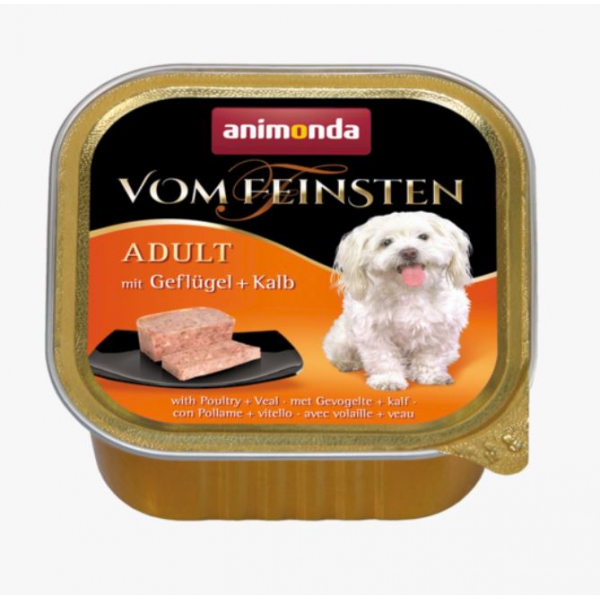 Animonda Vom Feinsten Classic  Dog  drób i cielęcina 150g, DLZANMKMP0022