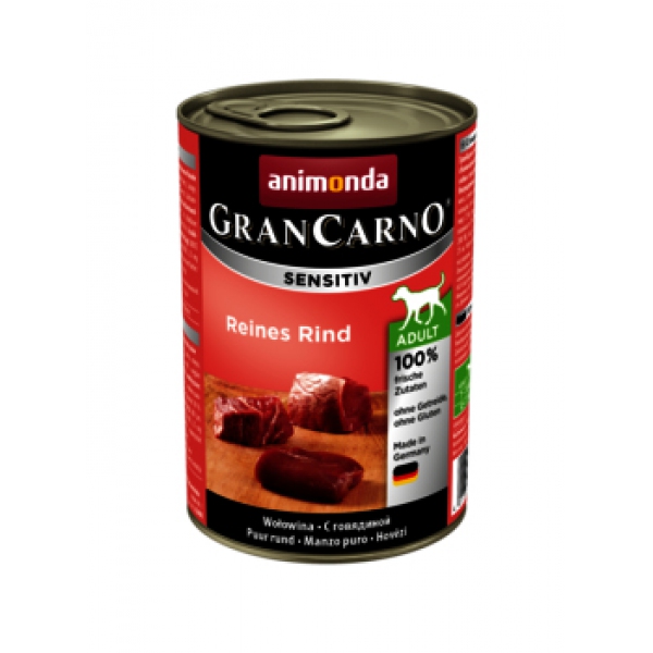 Animonda Grancarno Sensitiv wołowina z ziemniakami puszka 400g, DLZANMKMP0079