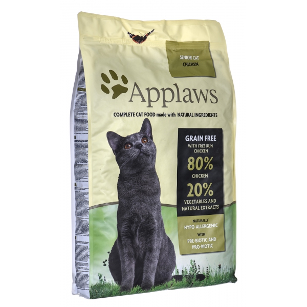 Applaws Cat Senior Kurczak - karma dla starszych kotów z wysoką zawartością mięsa - 7.5kg, DLZAPWKSK0011