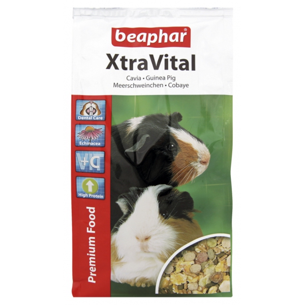 Beaphar Xtra Vital -karma dla świnki morskiej 1kg, DLZBEPKDG0011