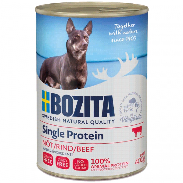Bozita monoprotein wołowina dla psa 400g, DLZBZTKMP0019
