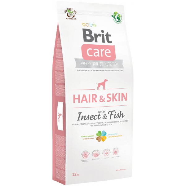 Brit  Care HAIR & SKIN | Insect&Fish | 12kg, DLZRITKSP0092