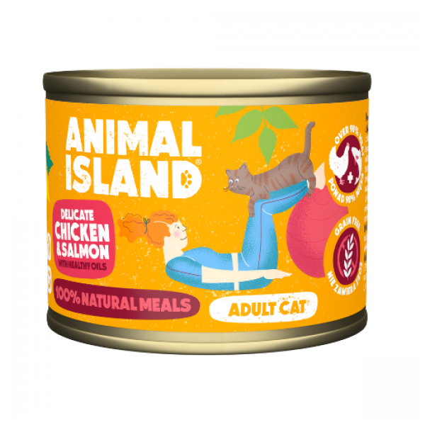 Animal Island Adult Cat | z kurczakiem i łososiem |  200g, DLZANLKMK0001