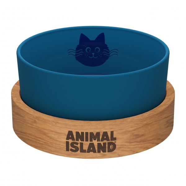 Animal Island | Miska dla kota Deep Sea Blue rozm.S 900ml, DLZANLMIS0004