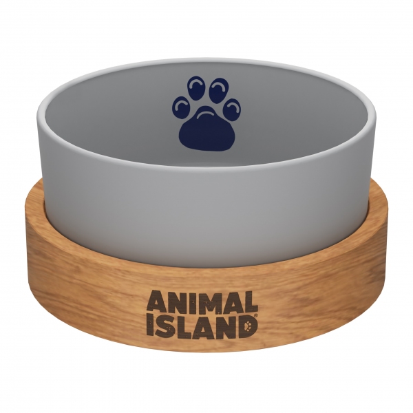 Animal Island | Miska dla psa Cool Gray rozm.S 900ml, DLZANLMIS0005