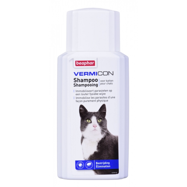 Beaphar szampon na pchły kleszcze dla kota 200ml, DLZBEPHIP0059