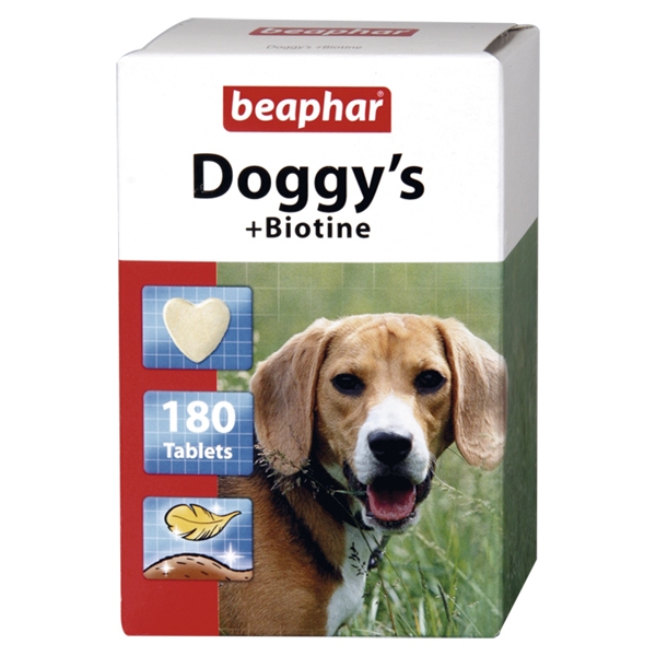 Beaphar Doggy Biotin tabletki witaminowe dla psów 180tab, DLZBEPHIP0067