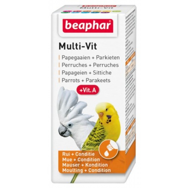 Beaphar Multi-Vit  preparat witaminowy dla papugi 20ml, DLZBEPHIP0097