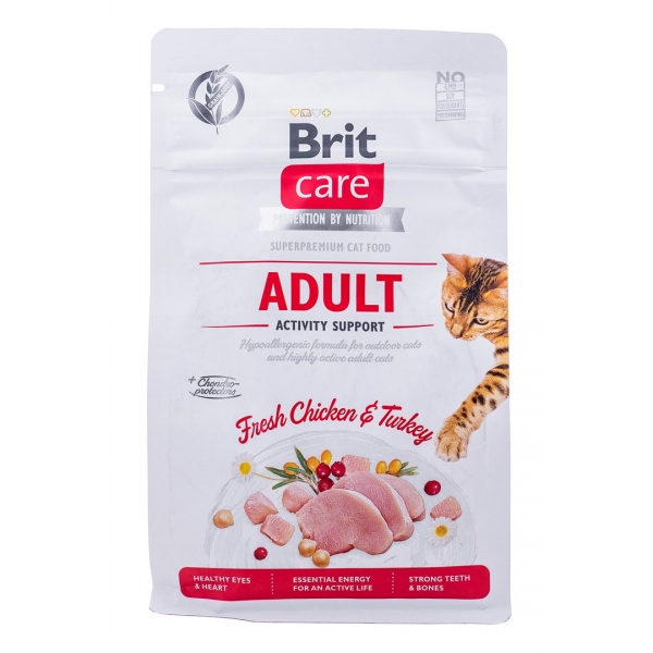 Brit Care Cat ADULT Grain-Free Activity Support 400g, DLKRITKAS0015