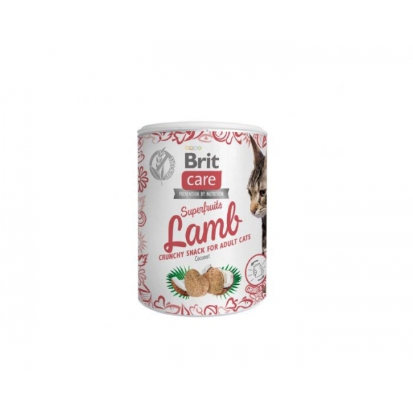 Brit Care Cat Snack Superfruits Lamb 100g, DLKRITPRZ0012