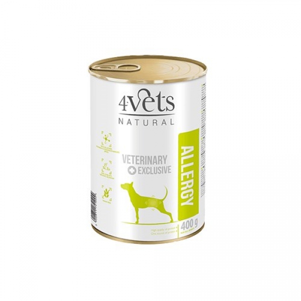 4VETS NATURAL -Allergy Lamb Dog 400g, VET4VEKMP0002