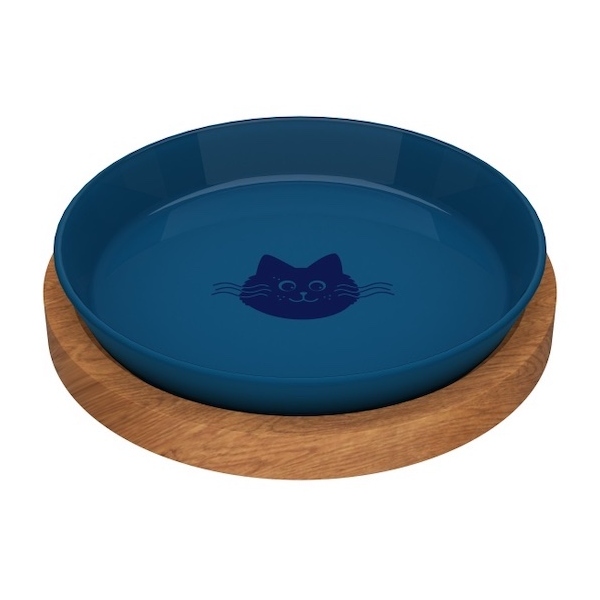 Animal Island | Talerzyk dla kota z podstawką | Deep Sea Blue 18cm, DLZANLMIS0007