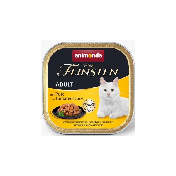 Animonda Vom Feinsten Classic Cat smak indyk w sosie pomidorowym 100g, DLZANMKMK0021