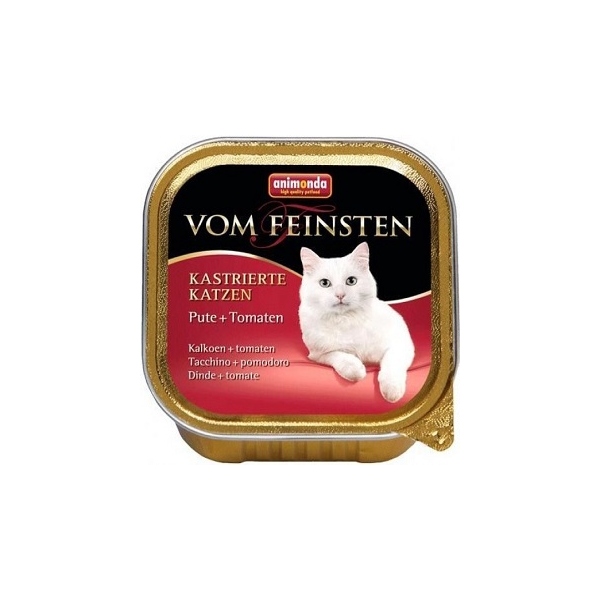 Animonda Vom Feinsten Kastrierte Katzen indyk z pomidorami tacka 100g, DLZANMKMK0195