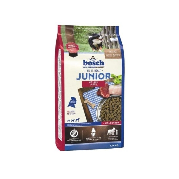 Bosch JUNIOR  z jagnięciną i ryżem 1kg, AMABEZKAR2118