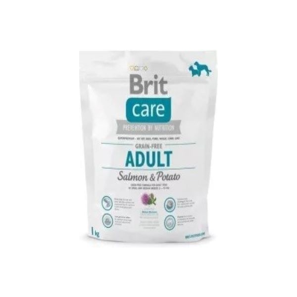 Brit Care Dog Grain-Free ADULT Salmon & Potato 1kg, DLZRITKDP0014
