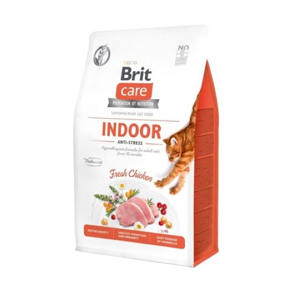 Brit Care Cat INDOOOR Grain-Free Chicken 2kg, DLKRITKAS0025