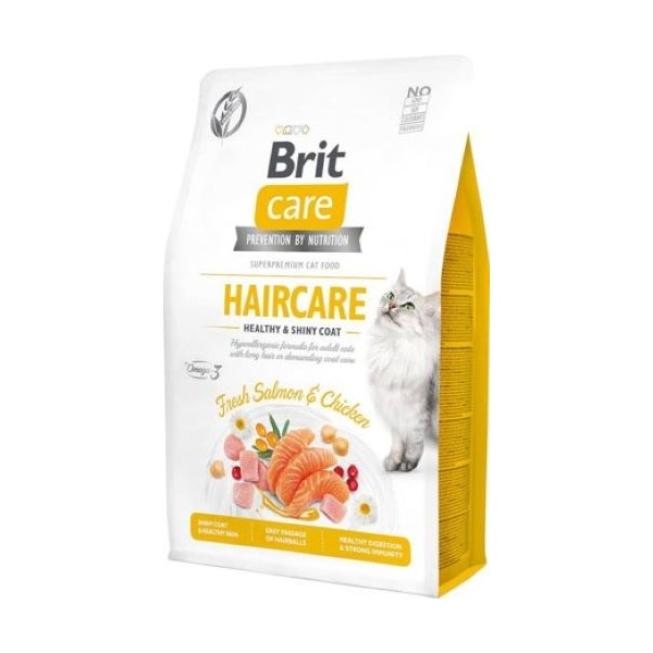 Brit Care Cat HAIRCARE Healthy & Shiny Coat 2kg, DLKRITKAS0024
