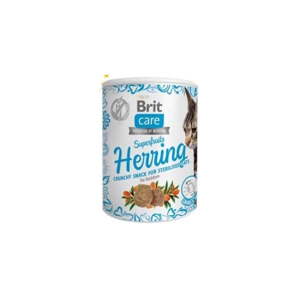 Brit Care Cat Snack Superfruits Herring 100g, DLKRITPRZ0011