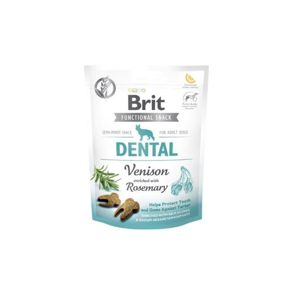 Brit Care Dog Functional Snack DENTAL Venison & Rosemary 150g, DLPRITPRZ0002