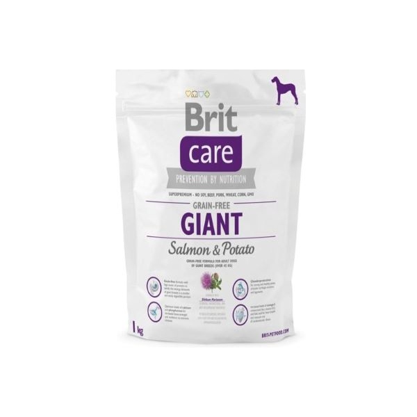 Brit Care Dog Grain-Free GIANT Salmon & Potato 1kg, DLPRITKAS0077