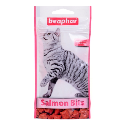 Beaphar Salomon Bits przysmak o smaku łososia dla kotów 35g, DLZBEPKSK0003