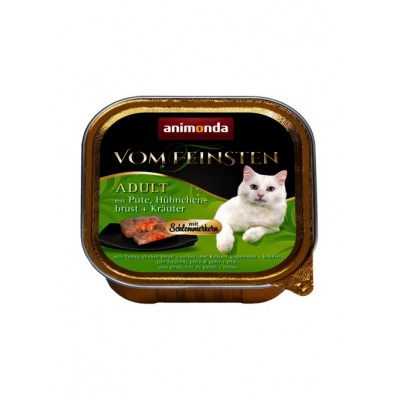Animonda Vom Feinsten Classic Cat indyk, pierś z kurczaka w ziołach 100g, DLZANMKMK0025