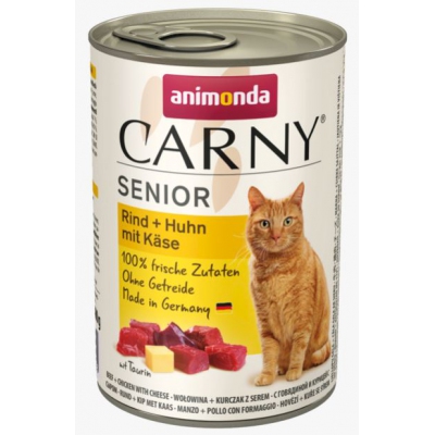 Animonda Carny Cat  Senior wołowina, kurczak, ser 400g, DLZANMKMK0078