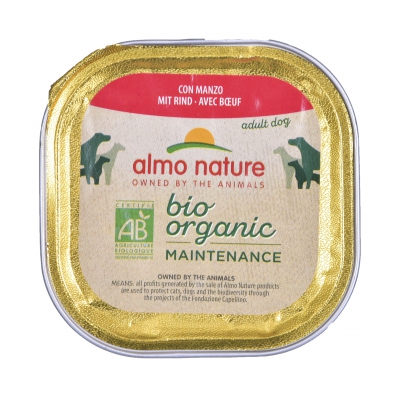 Almo Nature BioOrganic Maintenance z wołowiną 100g, DLZATUKMP0023