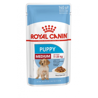 Royal Canin SHN Puppy Medium | Saszetka - kawałki w sosie | 10x140g, DLZROYKMP0032