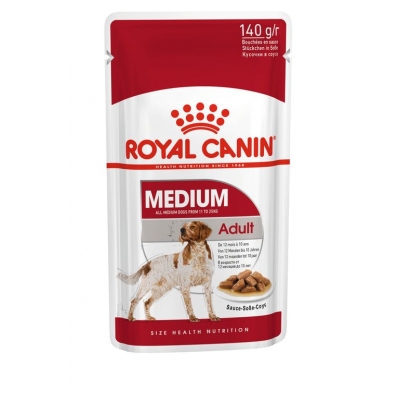 Royal Canin SHN Medium Adult | Saszetka - kawałki w sosie | 10x140g, DLZROYKMP0031