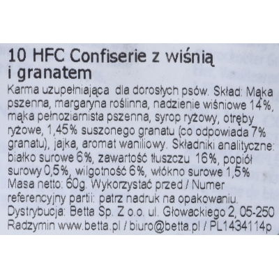 Almo Nature HFC Confiserie Adult | z wiśnią i granatem | 60g, DLSATUZWI0003